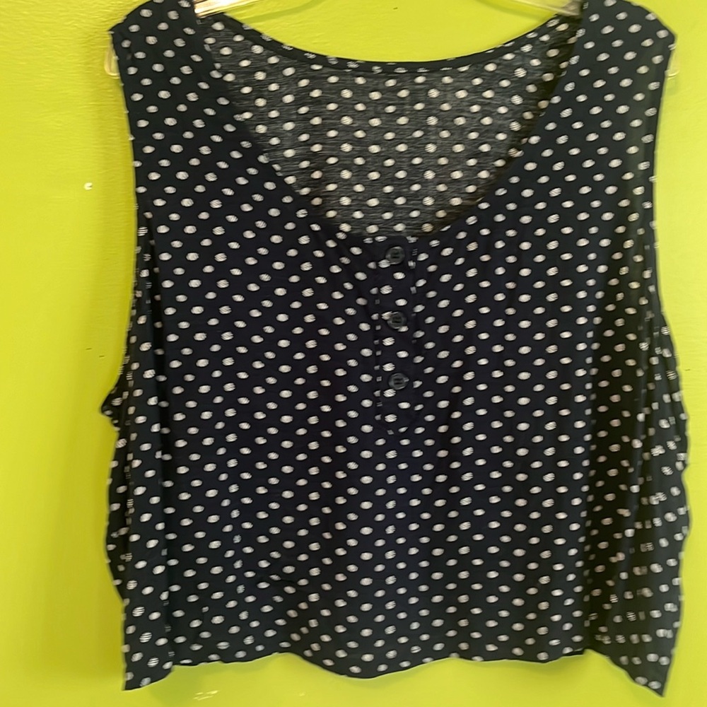 EUC polka dot Crop Top